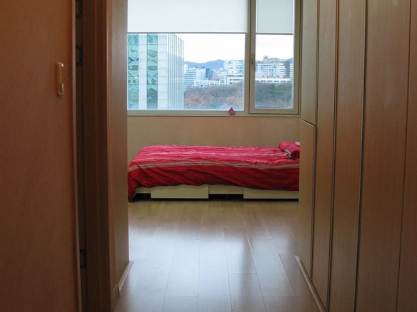 When you walk into the apt, you'll see...