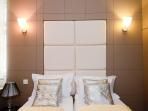 Silver bedroom with individually to place beds