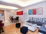 Your Chill out sofa area after an exciting day in the city