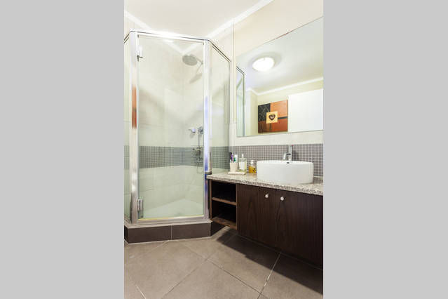 Shower and sink
