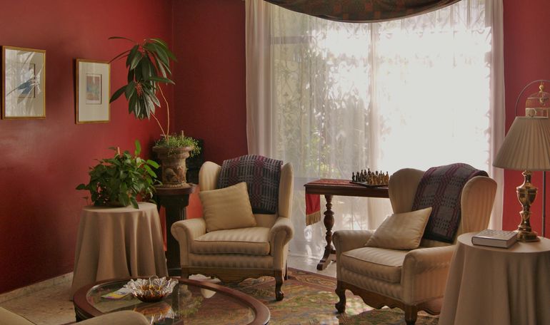 Front half of large living room