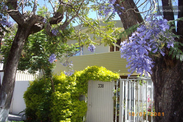 Springtime in front of Casa San Uriel