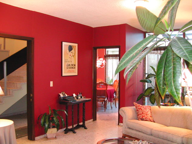Living room to dining room and hallway to upstairs