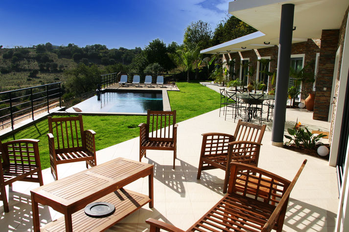 Terrace with lounge and dining area
