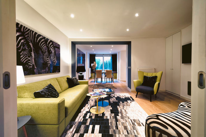 Living Room with High Quality Sofa Bed
