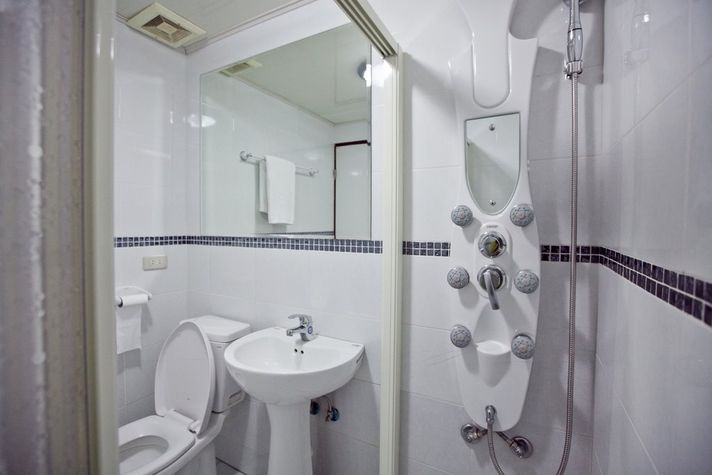 Bathroom w/ excellent shower
