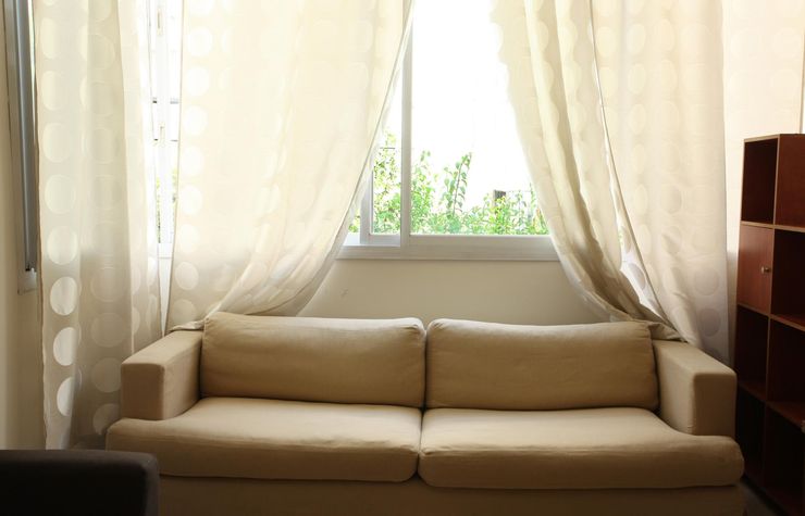 Big window overviewing the garden
