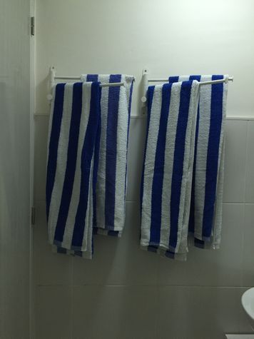 Towel is provided for your convenient