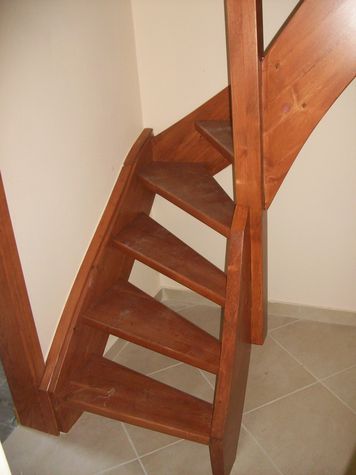 wooden lader for loft