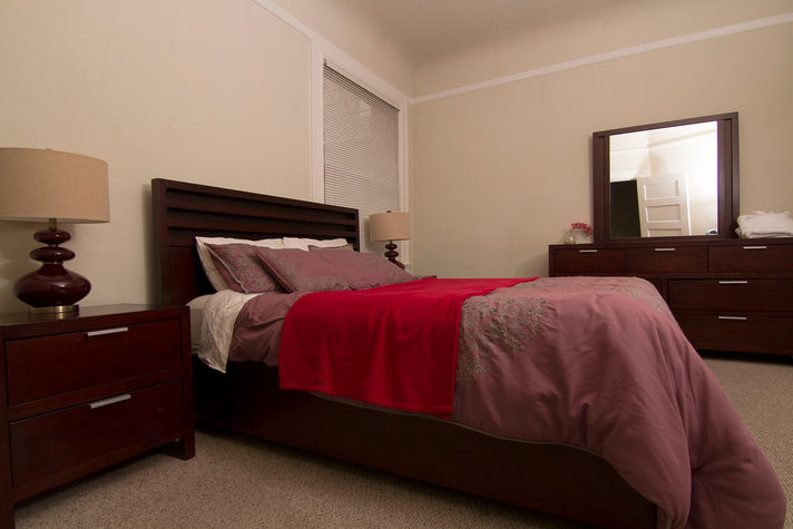 Queen Bed, Dresser