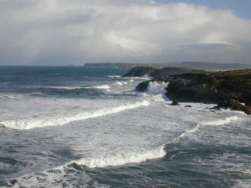 Arnao beach. Winter