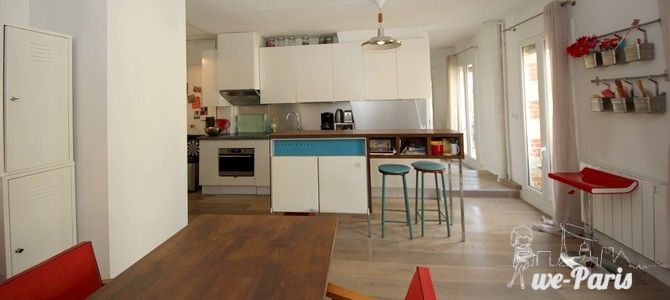 Paris Apartment Rental, Vacation in Paris
Enjoy spending time together in this spacious and bright kitchen. #ParisApartmentRentals