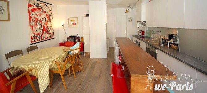 Paris Apartment Rental, Vacation in Paris
Enjoy spending time together in this spacious and bright kitchen. #ParisApartmentRentals