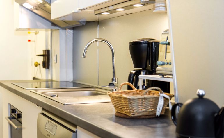 Paris Apartment Rental, Vacation in Paris
Enjoy spending time together in this spacious and bright kitchen. #ParisApartmentRentals