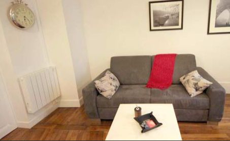 Paris Apartment Rental, Vacation in Paris
Sit down and relax after a long day of exploring Paris in this cozy Living Room / Kitchen. #ParisApartmentRentals