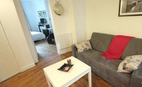 Paris Apartment Rental, Vacation in Paris
Sit down and relax after a long day of exploring Paris in this cozy Living Room / Kitchen. #ParisApartmentRentals