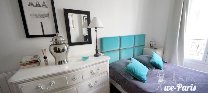 Paris Apartment Rental, Vacation in Paris
Sit down and relax after a long day of exploring Paris in this cozy Living Room / Kitchen. 