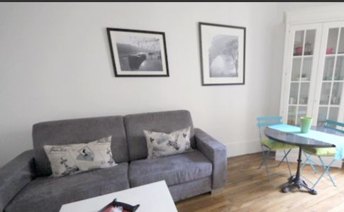 Paris Apartment Rental, Vacation in Paris
Sit down and relax after a long day of exploring Paris in this cozy Living Room / Kitchen. 