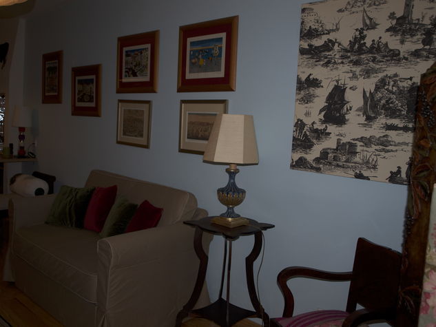 Living room with sofa bed for two people. longue a
