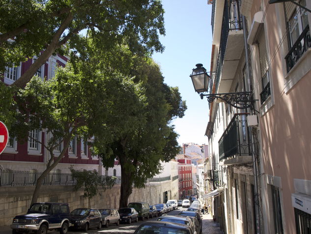 View of the building and the square
