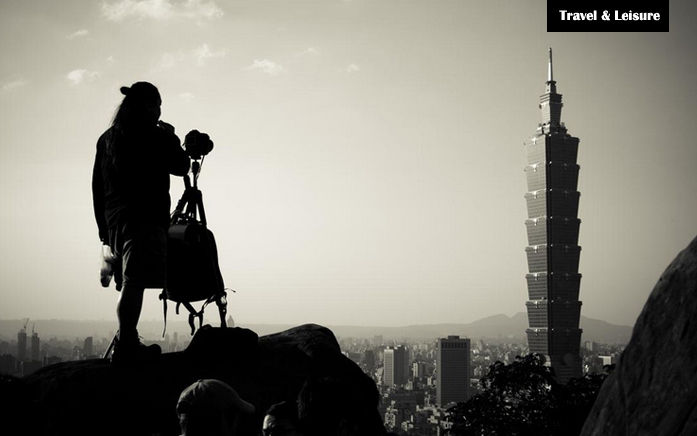 Amazing view of Taipei101 from Elephant Mountain just around the corner