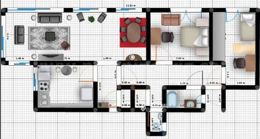 Plan of the apartment
Plan of the apartment