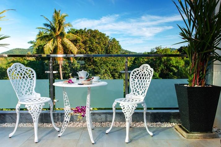 Coffee table on the terrace