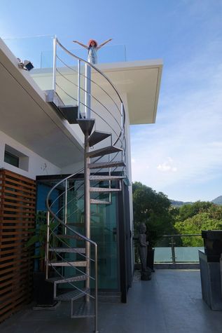 Private balcony offers direct view of Chalong Bay