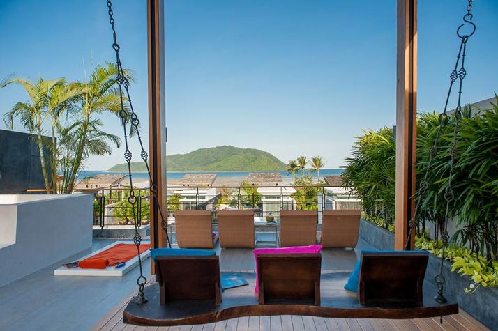 View from the terrace overlooking Chalong Bay