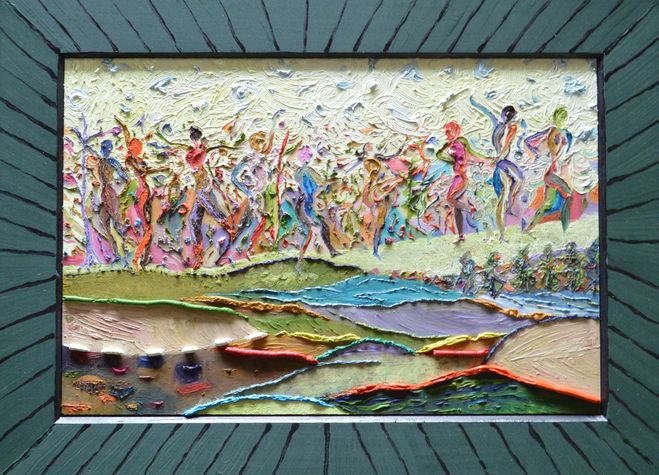 The Forest Dance 30 in by 22 in 2013 by Sven