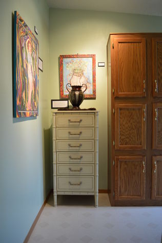 Foyer includes beautiful art as well!