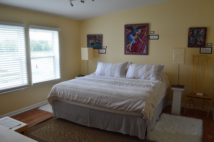 Master Bedroom with new King Size Bed