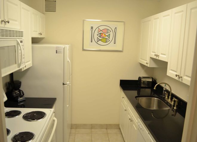 Fully Appointed Kitchen - Granite Counters, Tile Floor