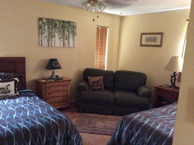 Spare bedroom has 2 Twin Beds.