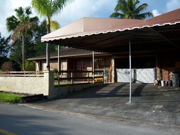 Covered parking space provided.