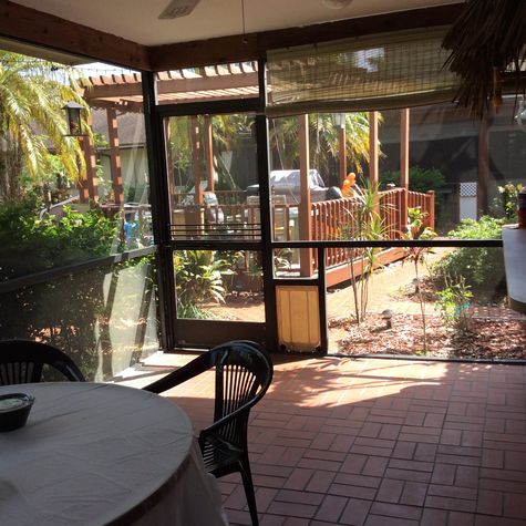Deck & Grill view from your Patio.