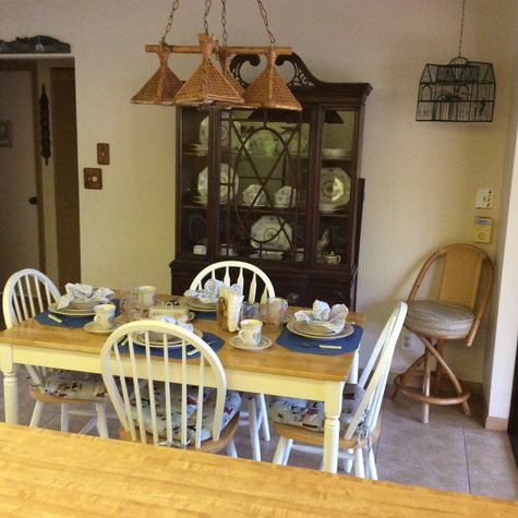 An inviting setting for Breakfast or Dinner.