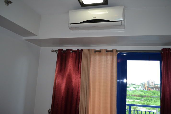 Bedroom window with view of the City