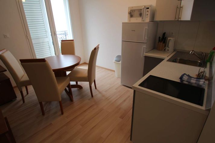dining area and kitchen
