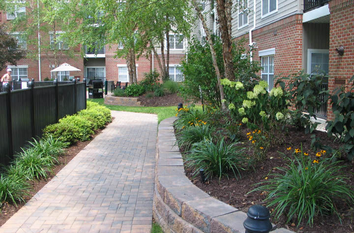 Enjoy a walk in the fully landscaped private courtyard