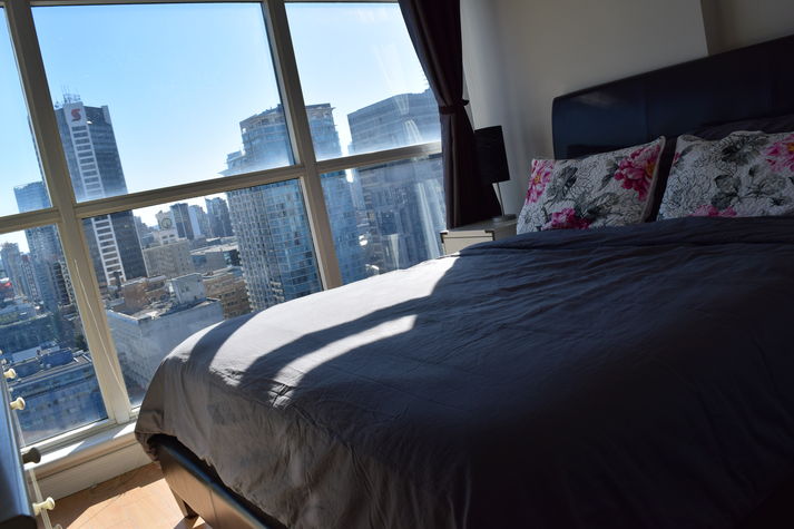 Bedroom with queen bed