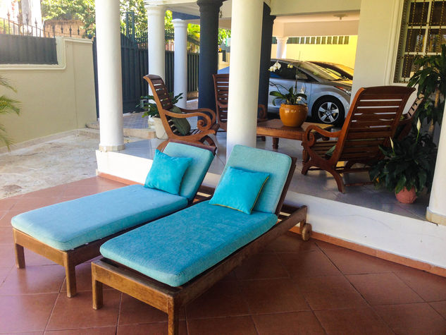 Lounge seats on the terrace