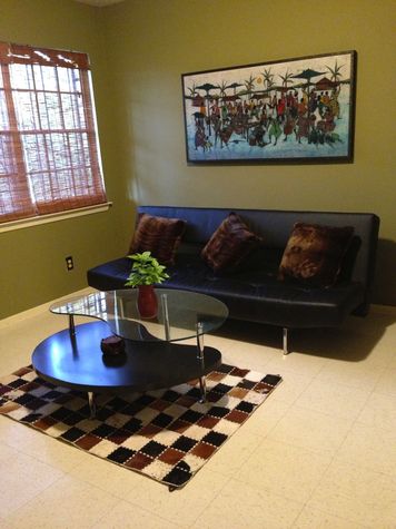 leather sofa