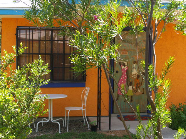 African Village entrance 