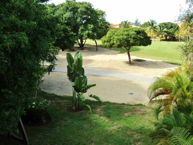 Golf course from balcony