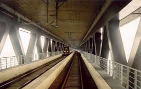 Oresunds Bridge, Train rails