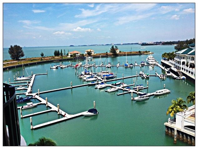 Hall balcony view of the Marina