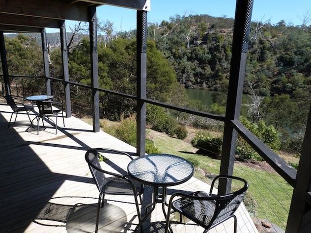 Private Balcony overlooking the river