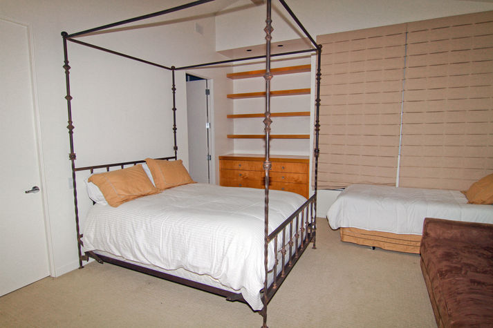 The Beatles Suite: Queen bed, full bathroom, 55inch TV, entertainment system, seating area, work desk, safe, refrigerator