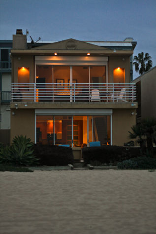 Living room spills onto the sand